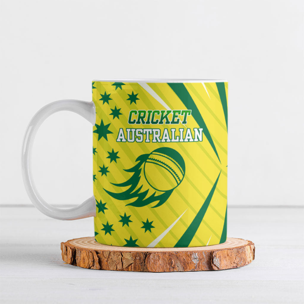 Australian Cricket Ceramic Mug Southern Cross Stars - Heritage Graphic