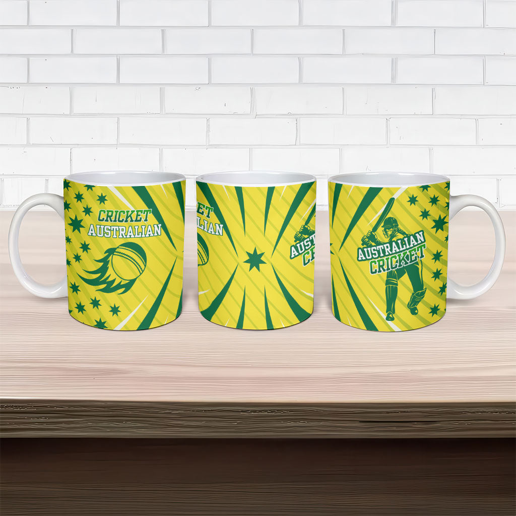 Australian Cricket Ceramic Mug Southern Cross Stars - Heritage Graphic