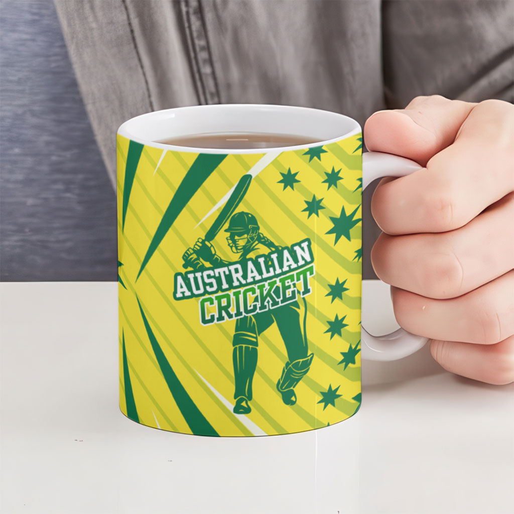 Australian Cricket Ceramic Mug Southern Cross Stars - Heritage Graphic