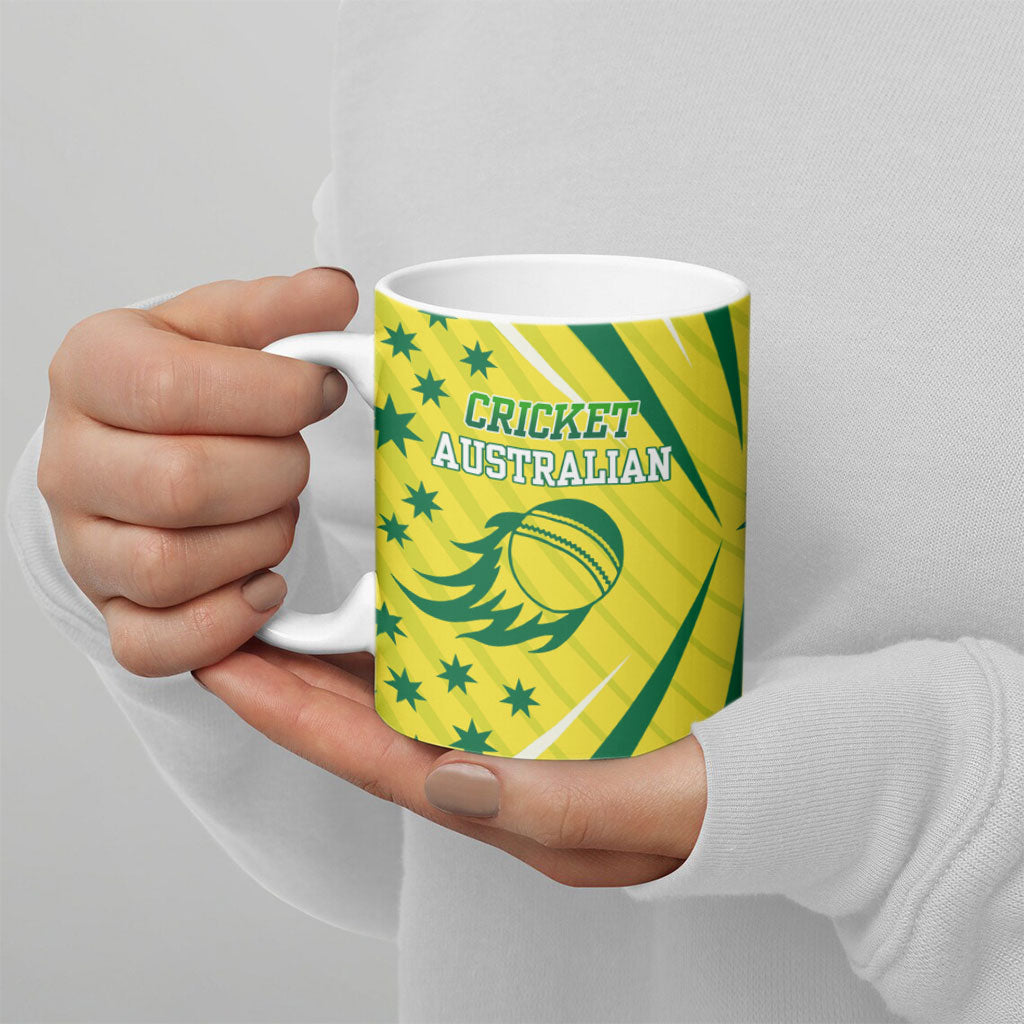 Australian Cricket Ceramic Mug Southern Cross Stars - Heritage Graphic
