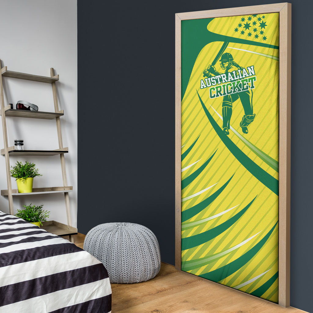 Australian Cricket Door Cover Southern Cross Stars - Heritage Graphic