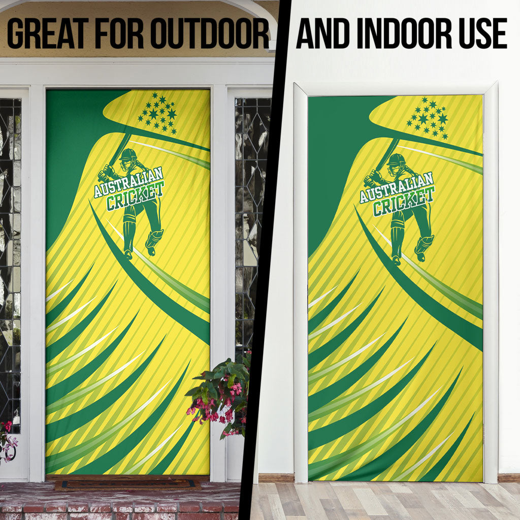Australian Cricket Door Cover Southern Cross Stars - Heritage Graphic