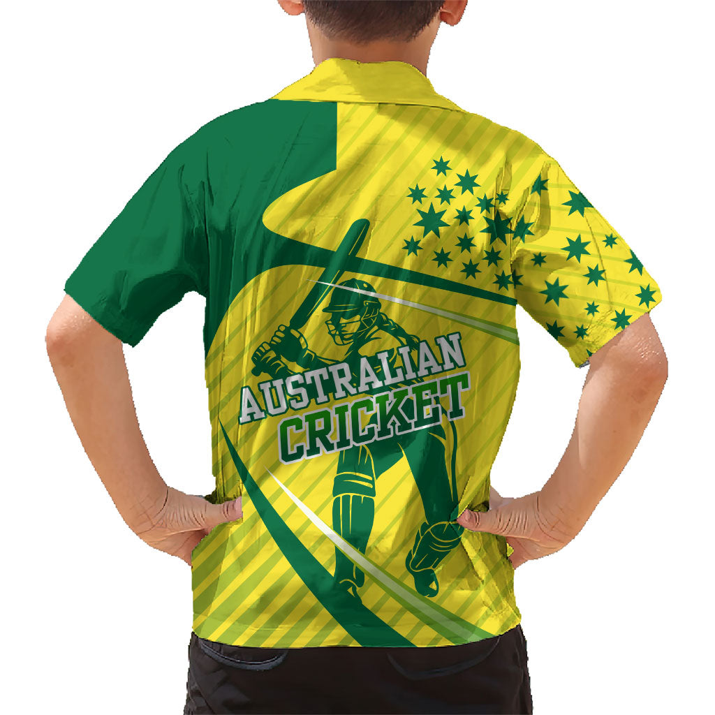 Australian Cricket Family Matching Off Shoulder Maxi Dress and Hawaiian Shirt Southern Cross Stars - Heritage Graphic