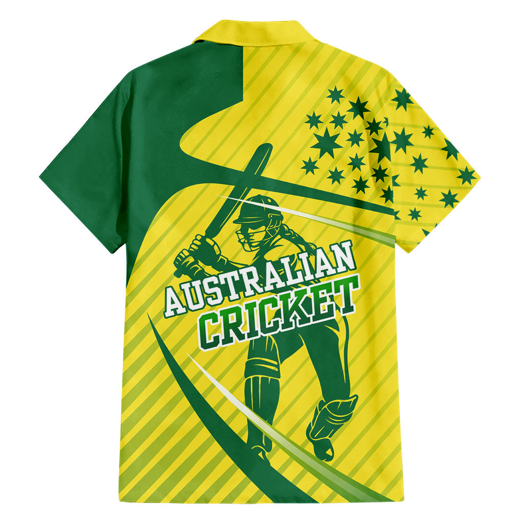 Australian Cricket Family Matching Summer Maxi Dress and Hawaiian Shirt Southern Cross Stars - Heritage Graphic