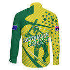 Australian Cricket Family Matching Summer Maxi Dress and Hawaiian Shirt Southern Cross Stars - Heritage Graphic