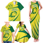 Australian Cricket Family Matching Tank Maxi Dress and Hawaiian Shirt Southern Cross Stars - Heritage Graphic