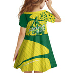 Australian Cricket Family Matching Tank Maxi Dress and Hawaiian Shirt Southern Cross Stars - Heritage Graphic