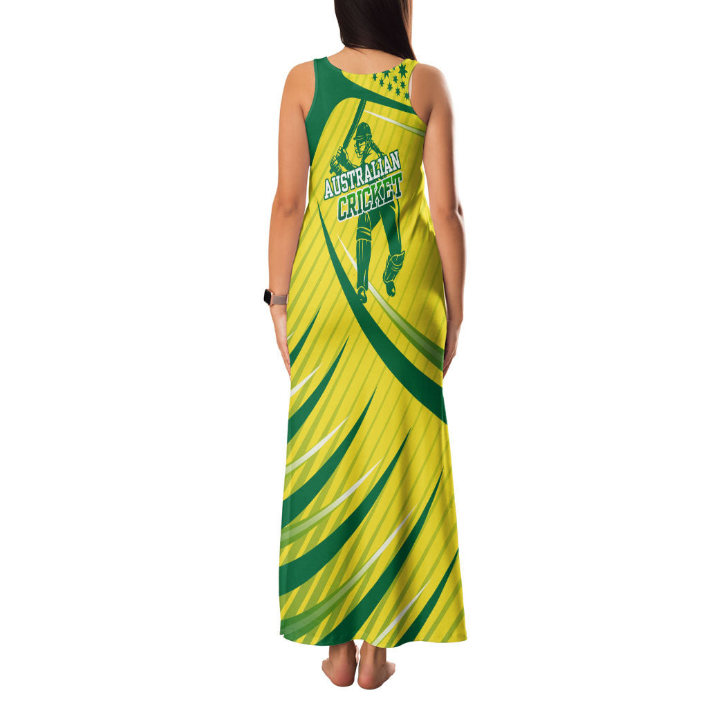 Australian Cricket Family Matching Tank Maxi Dress and Hawaiian Shirt Southern Cross Stars - Heritage Graphic
