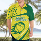 Australian Cricket Hawaiian Shirt Southern Cross Stars - Heritage Graphic