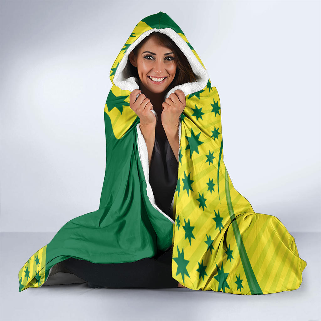 Australian Cricket Hooded Blanket Southern Cross Stars - Heritage Graphic