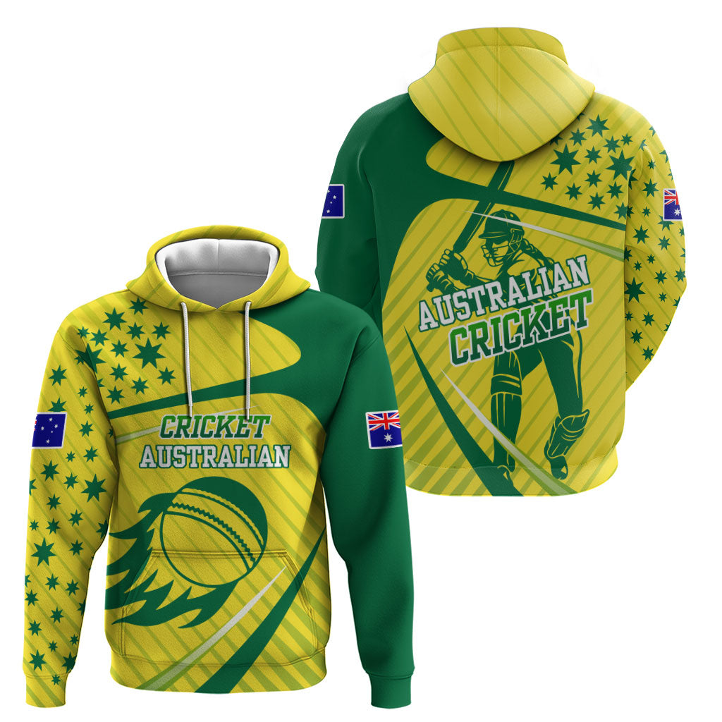 Australian Cricket Hoodie Southern Cross Stars - Heritage Graphic