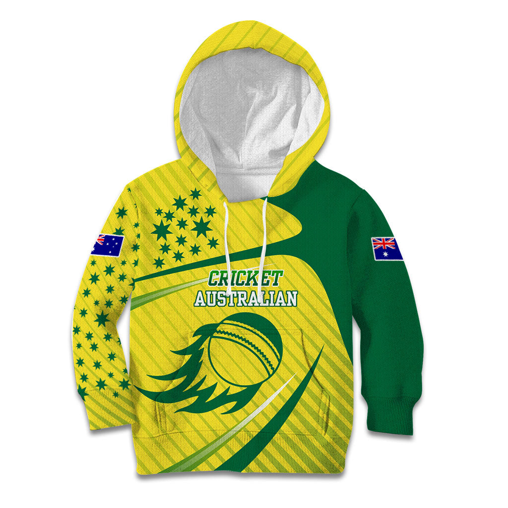Australian Cricket Kid Hoodie Southern Cross Stars - Heritage Graphic