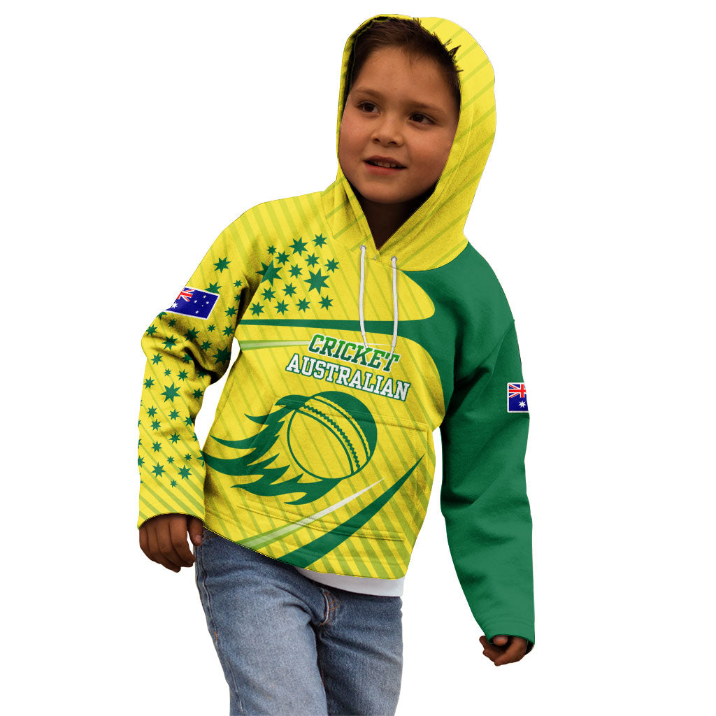 Australian Cricket Kid Hoodie Southern Cross Stars - Heritage Graphic
