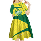 Australian Cricket Kid Short Sleeve Dress Southern Cross Stars - Heritage Graphic
