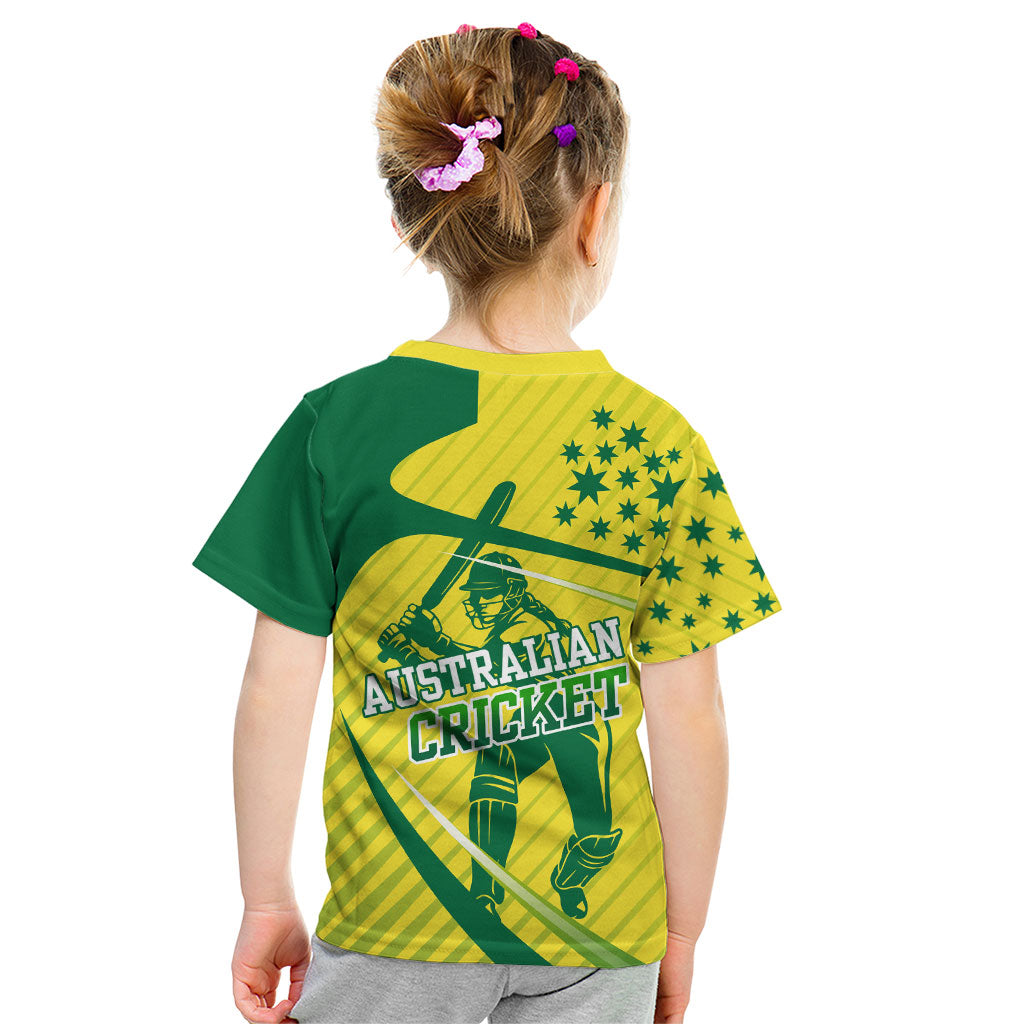 Australian Cricket Kid T Shirt Southern Cross Stars - Heritage Graphic