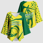 Australian Cricket Kimono Sleeve Blouse Southern Cross Stars - Heritage Graphic