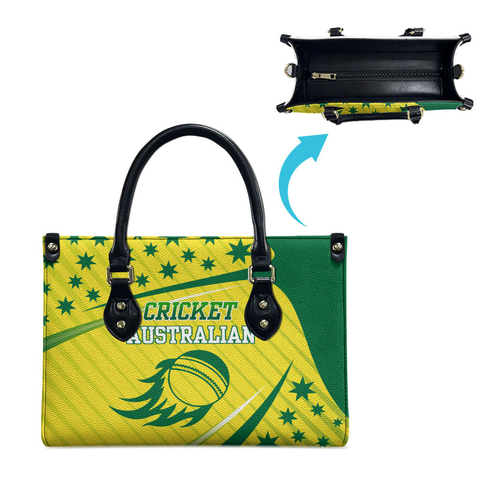 Australian Cricket Leather Bag Southern Cross Stars - Heritage Graphic