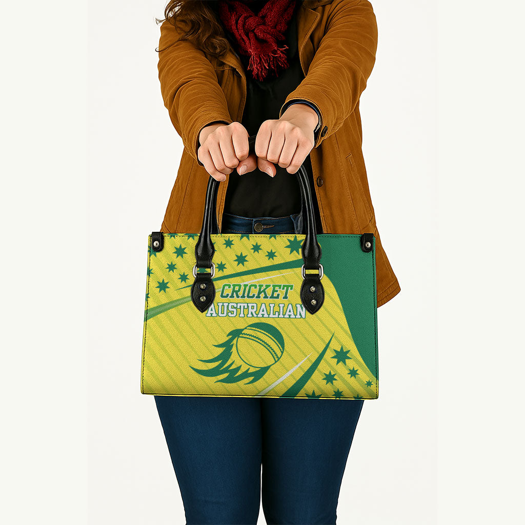 Australian Cricket Leather Bag Southern Cross Stars - Heritage Graphic
