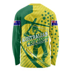 Australian Cricket Long Sleeve Shirt Southern Cross Stars - Heritage Graphic