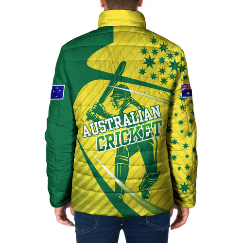 Australian Cricket Padded Jacket Southern Cross Stars - Heritage Graphic