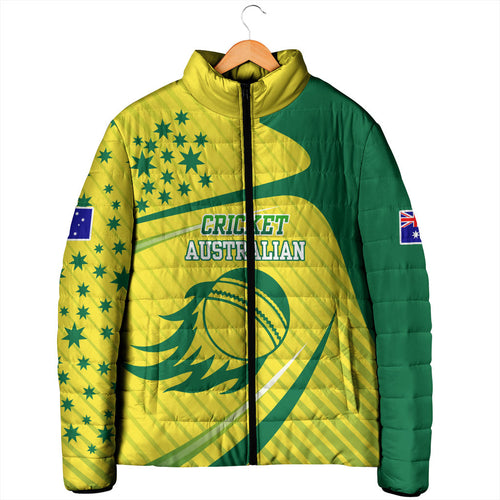 Australian Cricket Padded Jacket Southern Cross Stars - Heritage Graphic