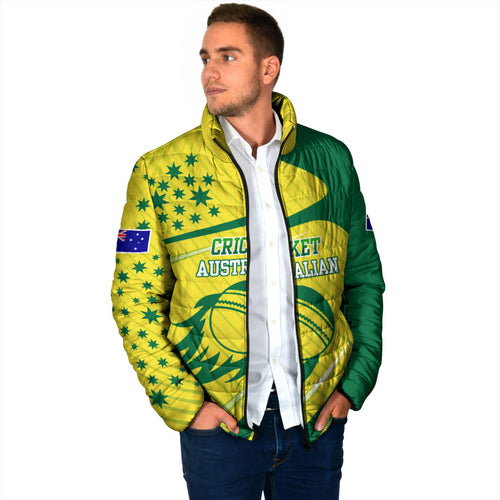 Australian Cricket Padded Jacket Southern Cross Stars - Heritage Graphic