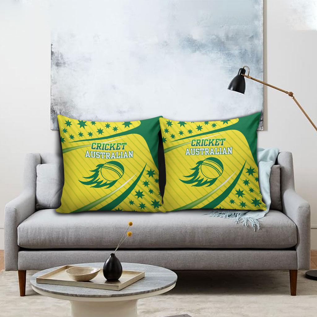 Australian Cricket Pillow Cover Southern Cross Stars - Heritage Graphic