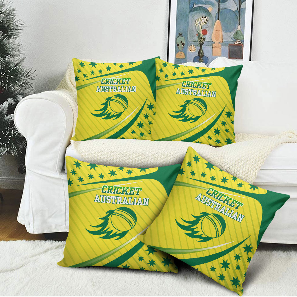 Australian Cricket Pillow Cover Southern Cross Stars - Heritage Graphic