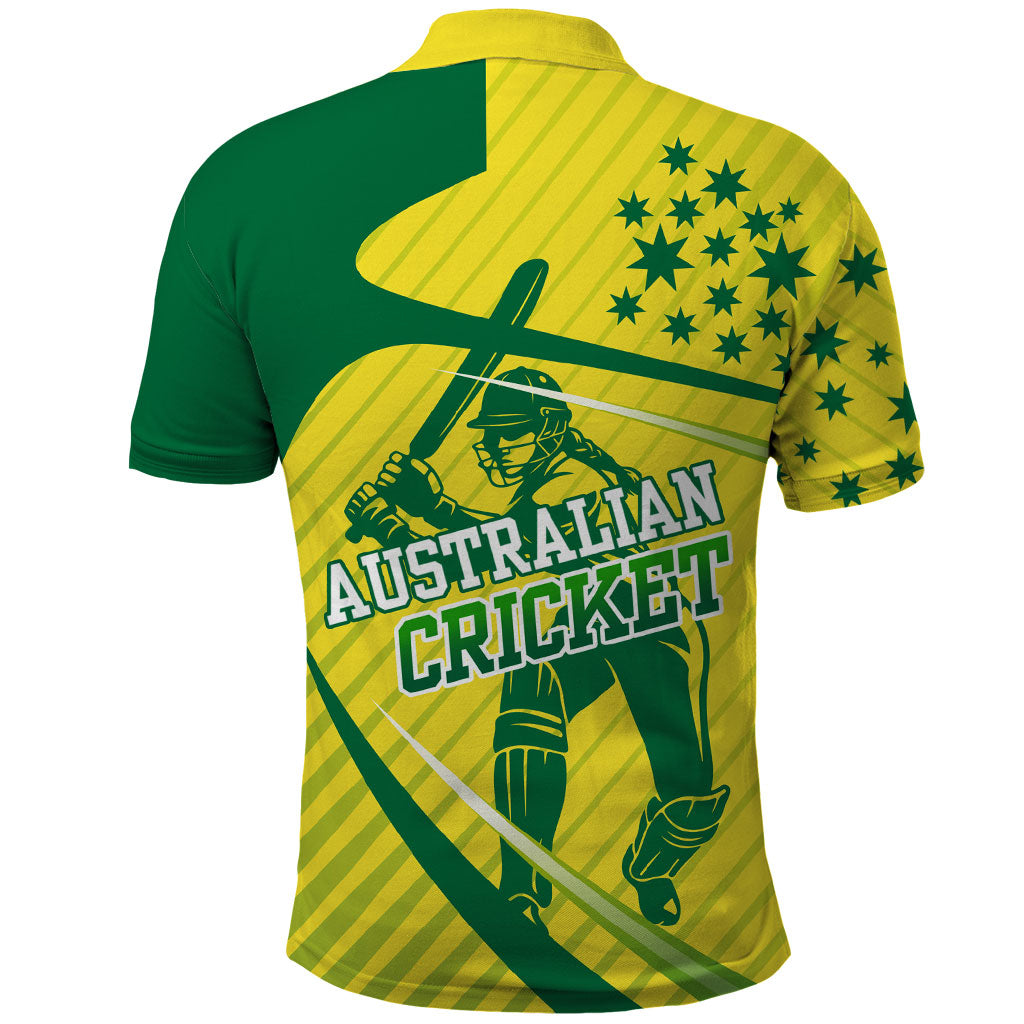 Australian Cricket Polo Shirt Southern Cross Stars - Heritage Graphic