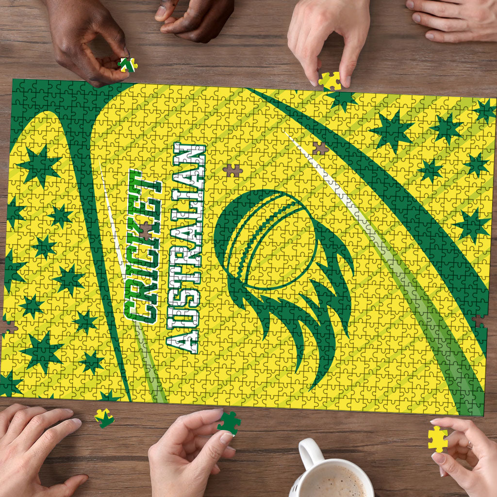 Australian Cricket Puzzle Southern Cross Stars - Heritage Graphic