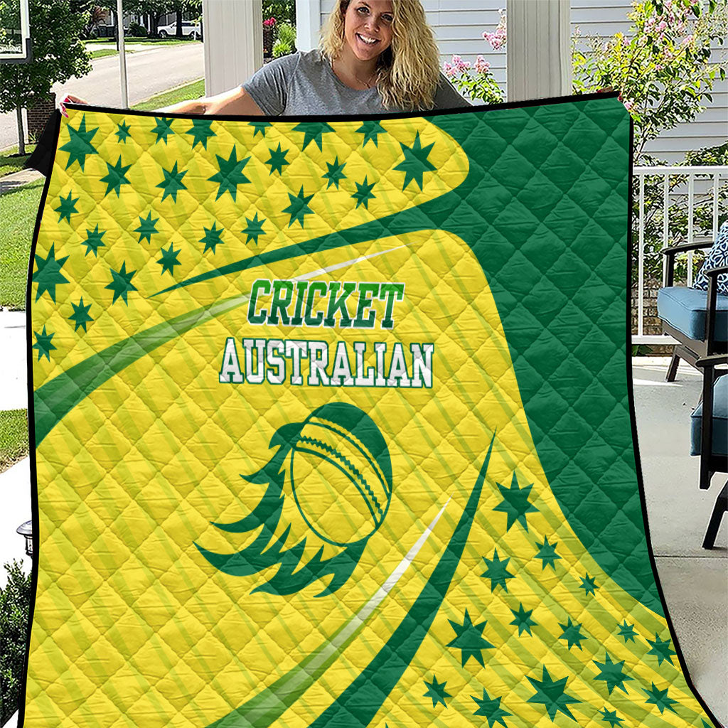 Australian Cricket Quilt Southern Cross Stars - Heritage Graphic
