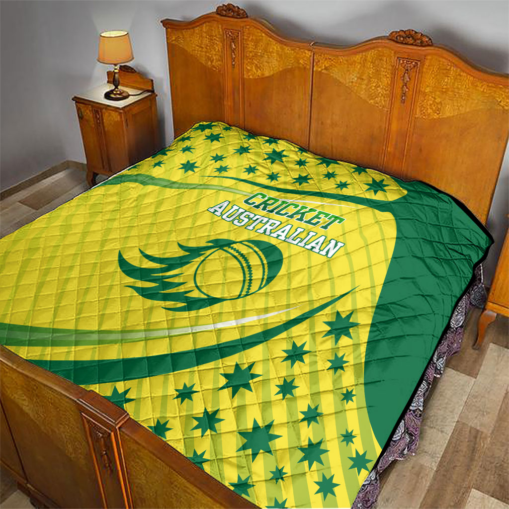 Australian Cricket Quilt Southern Cross Stars - Heritage Graphic