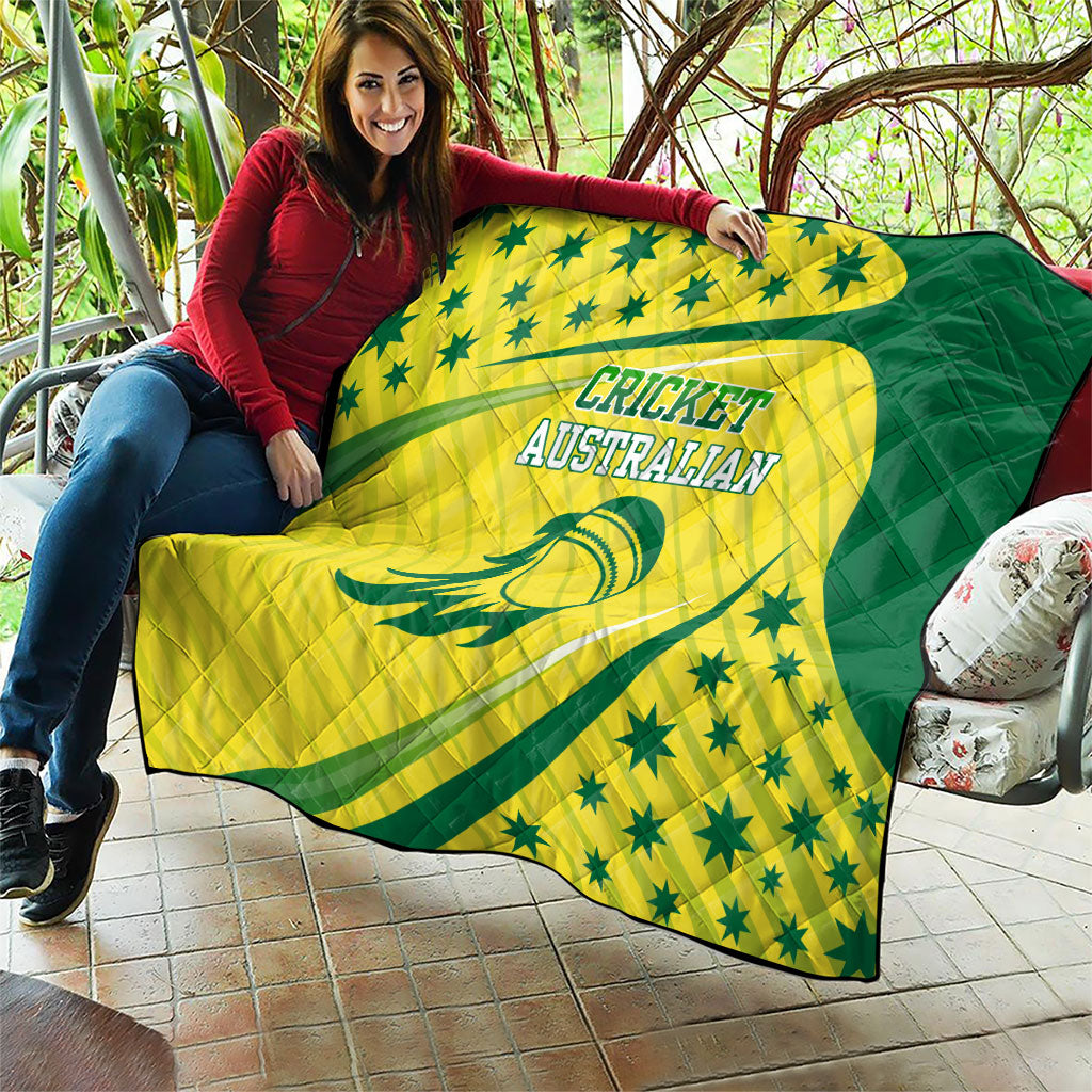 Australian Cricket Quilt Southern Cross Stars - Heritage Graphic