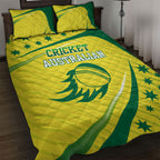 Australian Cricket Quilt Bed Set Southern Cross Stars - Heritage Graphic