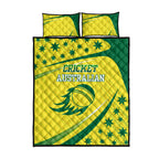 Australian Cricket Quilt Bed Set Southern Cross Stars - Heritage Graphic