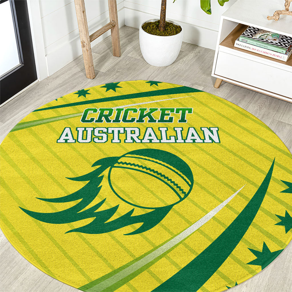 Australian Cricket Round Carpet Southern Cross Stars - Heritage Graphic