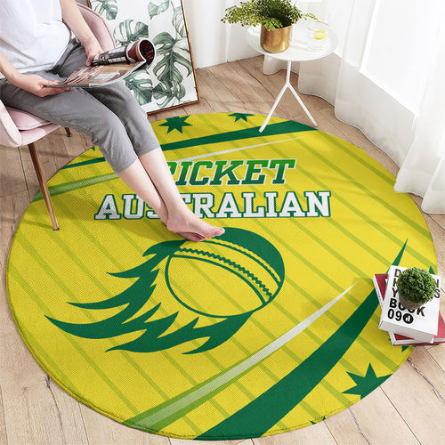 Australian Cricket Round Carpet Southern Cross Stars - Heritage Graphic