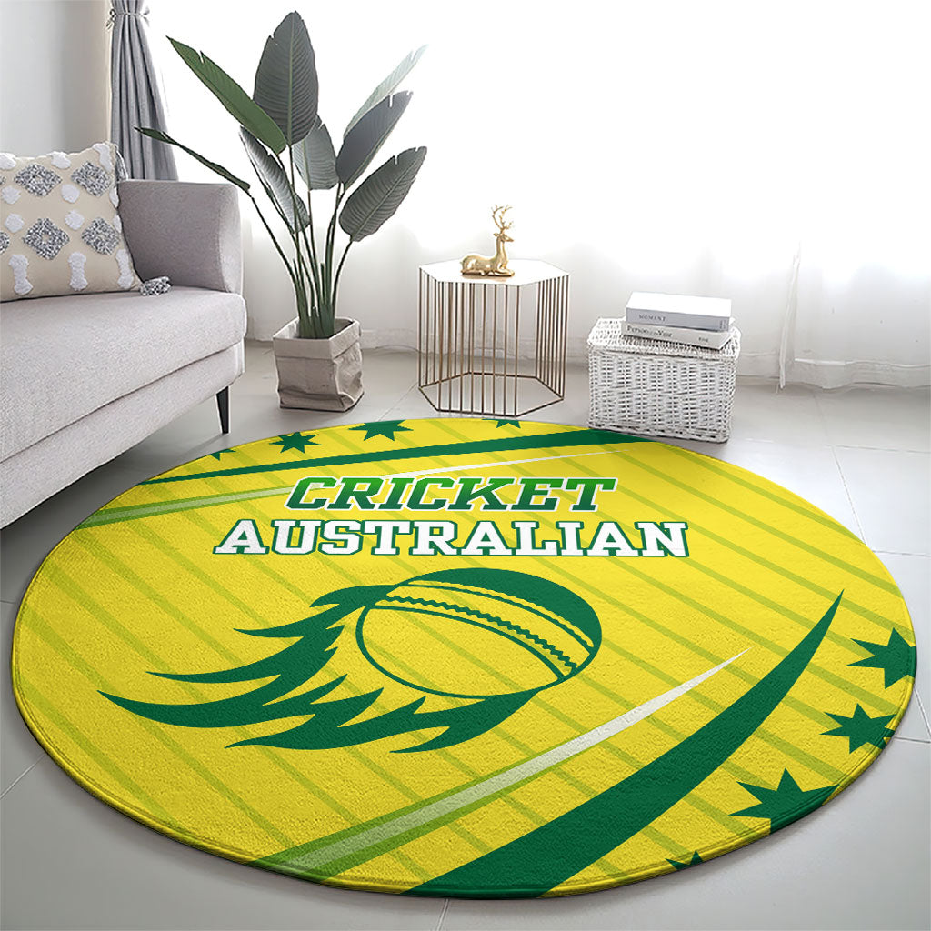 Australian Cricket Round Carpet Southern Cross Stars - Heritage Graphic