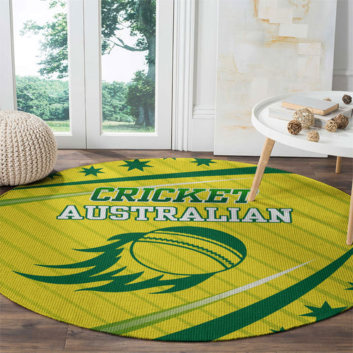 Australian Cricket Round Carpet Southern Cross Stars - Heritage Graphic