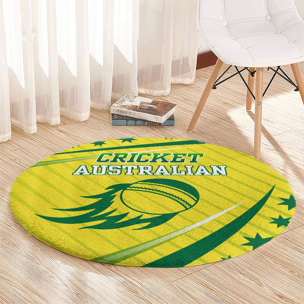 Australian Cricket Round Carpet Southern Cross Stars - Heritage Graphic