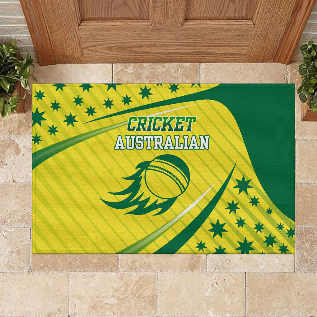 Australian Cricket Rubber Doormat Southern Cross Stars - Heritage Graphic