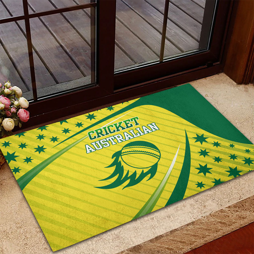 Australian Cricket Rubber Doormat Southern Cross Stars - Heritage Graphic