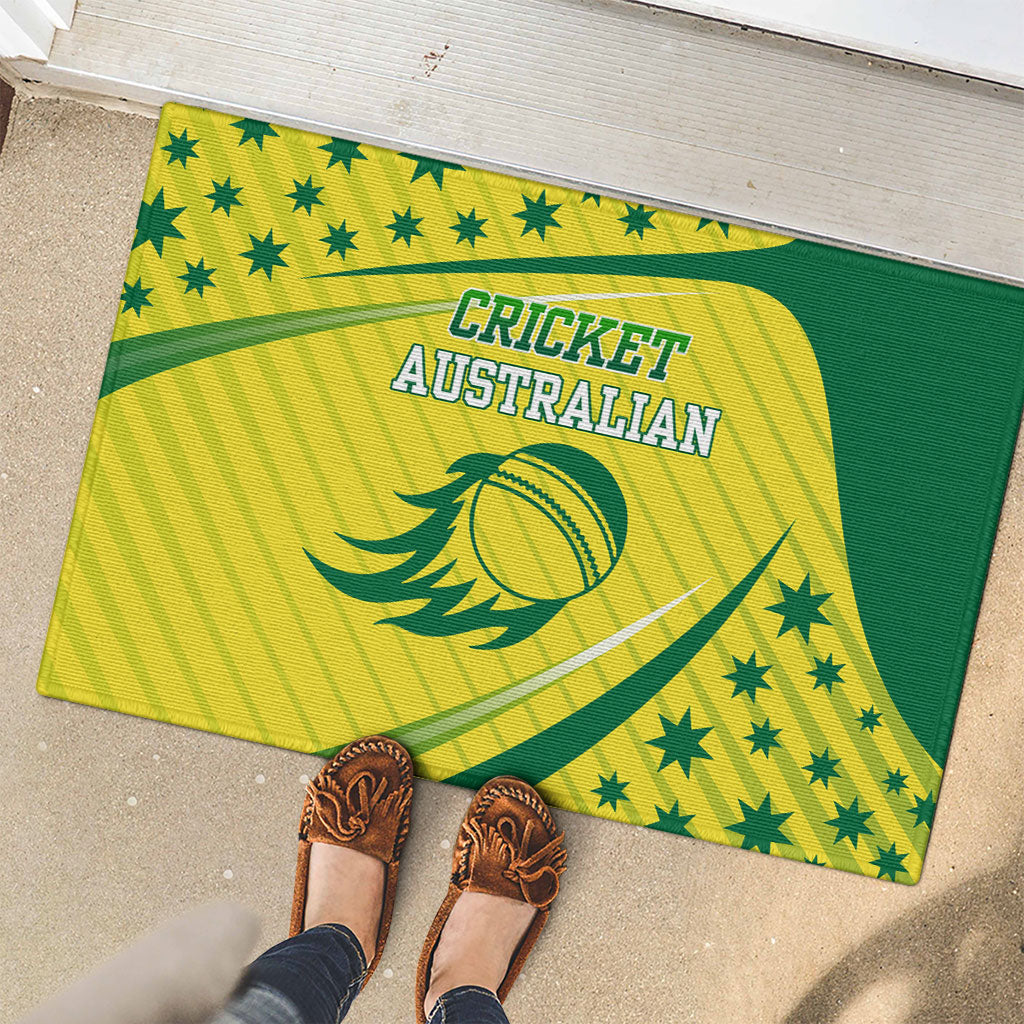 Australian Cricket Rubber Doormat Southern Cross Stars - Heritage Graphic