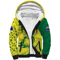 Australian Cricket Sherpa Hoodie Southern Cross Stars - Heritage Graphic