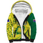 Australian Cricket Sherpa Hoodie Southern Cross Stars - Heritage Graphic