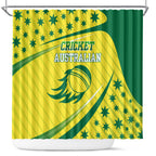 Australian Cricket Shower Curtain Southern Cross Stars - Heritage Graphic