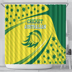Australian Cricket Shower Curtain Southern Cross Stars - Heritage Graphic