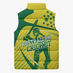 Australian Cricket Sleeveless Puffer Jacket Southern Cross Stars - Heritage Graphic