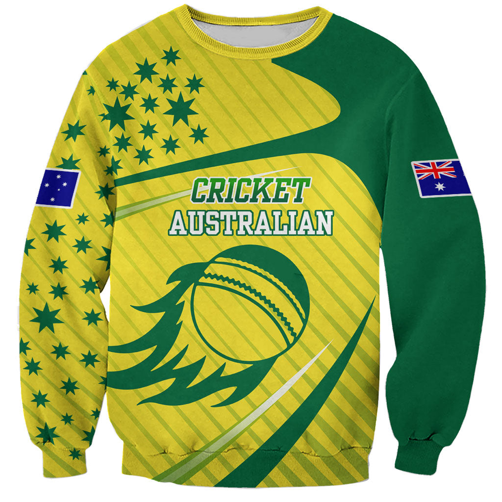 Australian Cricket Sweatshirt Southern Cross Stars - Heritage Graphic