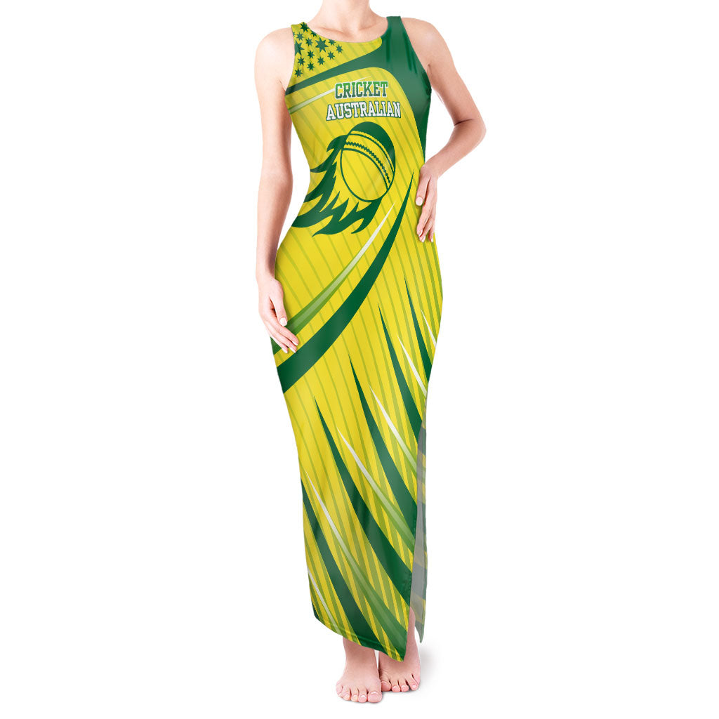 Australian Cricket Tank Maxi Dress Southern Cross Stars - Heritage Graphic